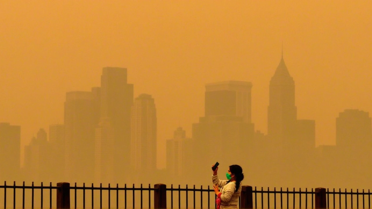 Canadian Wildfire Smoke Shrouds New York City, Triggers Air Quality Concerns