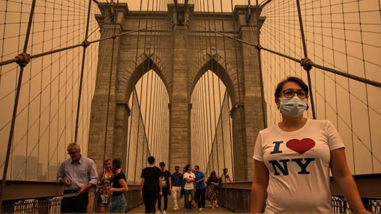 Wildfire Smoke Turns NYC Skies Orange, Triggers Asthma Surge