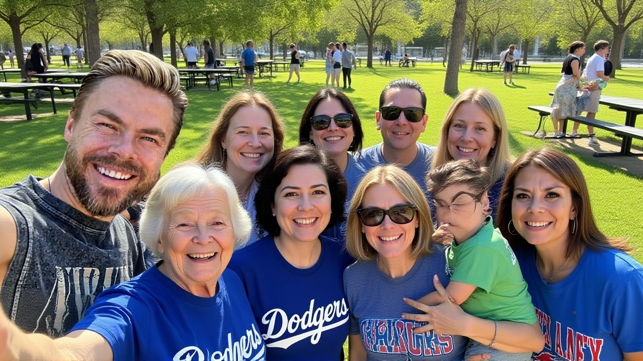 Derek Hough Crashes Sanchez Family Reunion, Captures Memorable Selfie